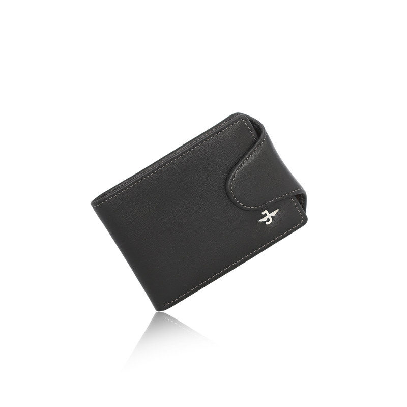 JW 10093 BK – Wallet with Flap Closure and SD/SIM Slots