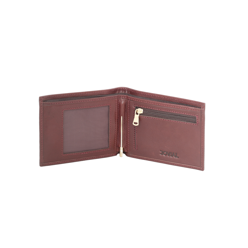 JW 208 RD – Bi-Fold Wallet with Zip Pocket